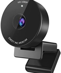 1080P Webcam - USB Webcam with Microphone & Physical Privacy Cover, Noise-Canceling Mic, Auto Light Correction, EMEET C950 Ultra Compact FHD Web Cam w/ 70° View for Meeting/Online Classes/Zoom/YouTube